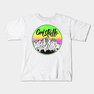 Cristallo Massif Mountains Kids T-Shirt